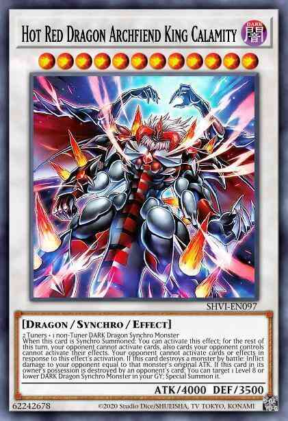 Hot Red Dragon Archfiend King Calamity - DUPO-EN059 - Ultra Rare - 1st Edition