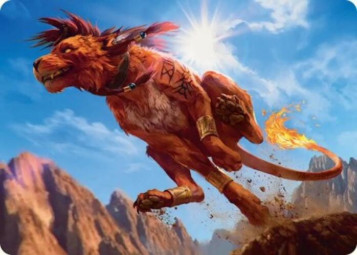 30/53 - Red XIII, Proud Warrior Art Card [FINAL FANTASY: Art Series]  [Non-Stamped]  Face to Face Games