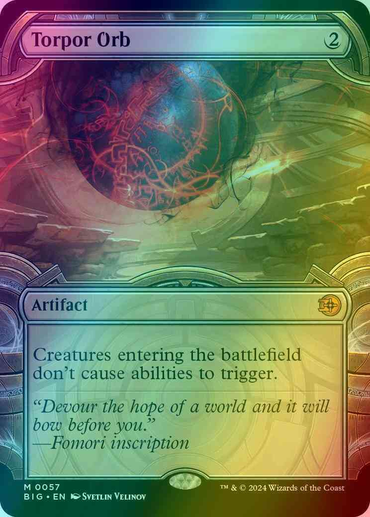 Torpor Orb [57] [Vault Frame Showcase] [The Big Score] [Foil