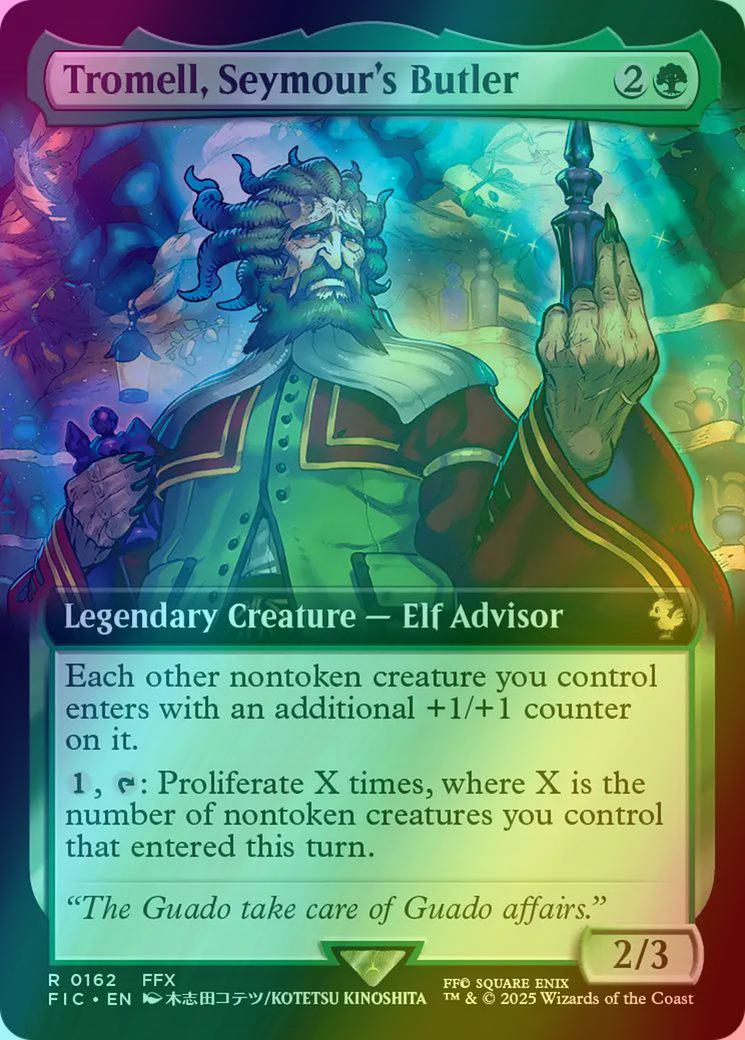 Tromell, Seymour's Butler [162] [Extended Art] [FINAL FANTASY: Commander]  [Foil] – Face to Face Games
