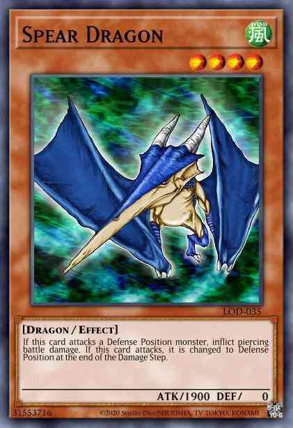 Spear Dragon - DB2-EN152 - Super Rare - Unlimited