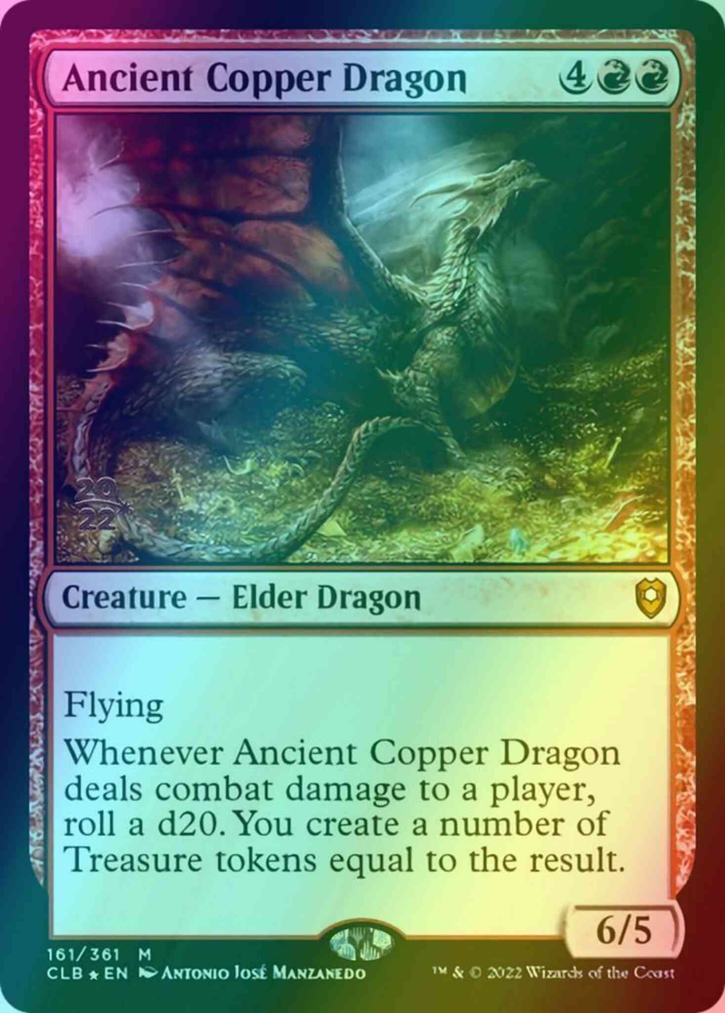 Ancient Copper Dragon [161s] [Prerelease] [Commander Legends