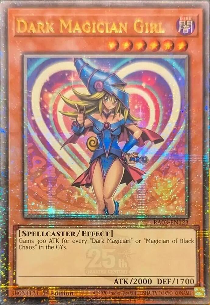 Dark Magician Girl - A - RA03-EN123 - Quarter Century Secret Rare - 1st Edition