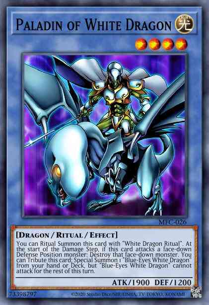 Paladin of White Dragon - MFC-026 - Ultra Rare - 1st Edition