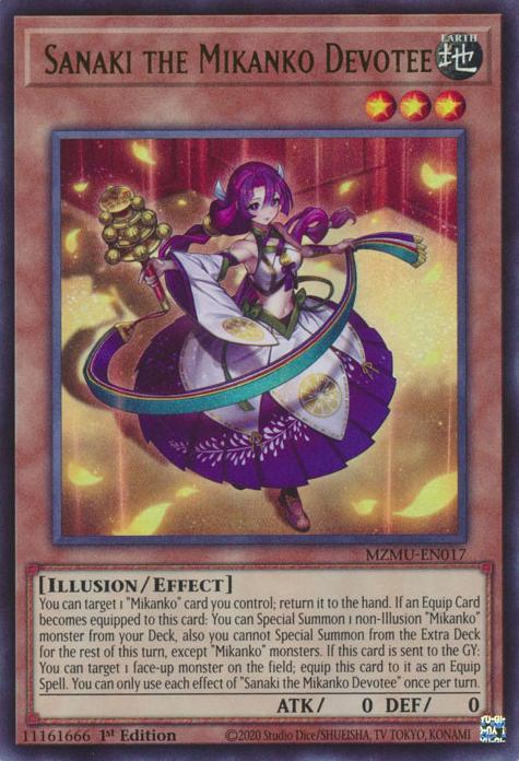 Sanaki the Mikanko Devotee - MZMU-EN017 - Ultra Rare - 1st Edition