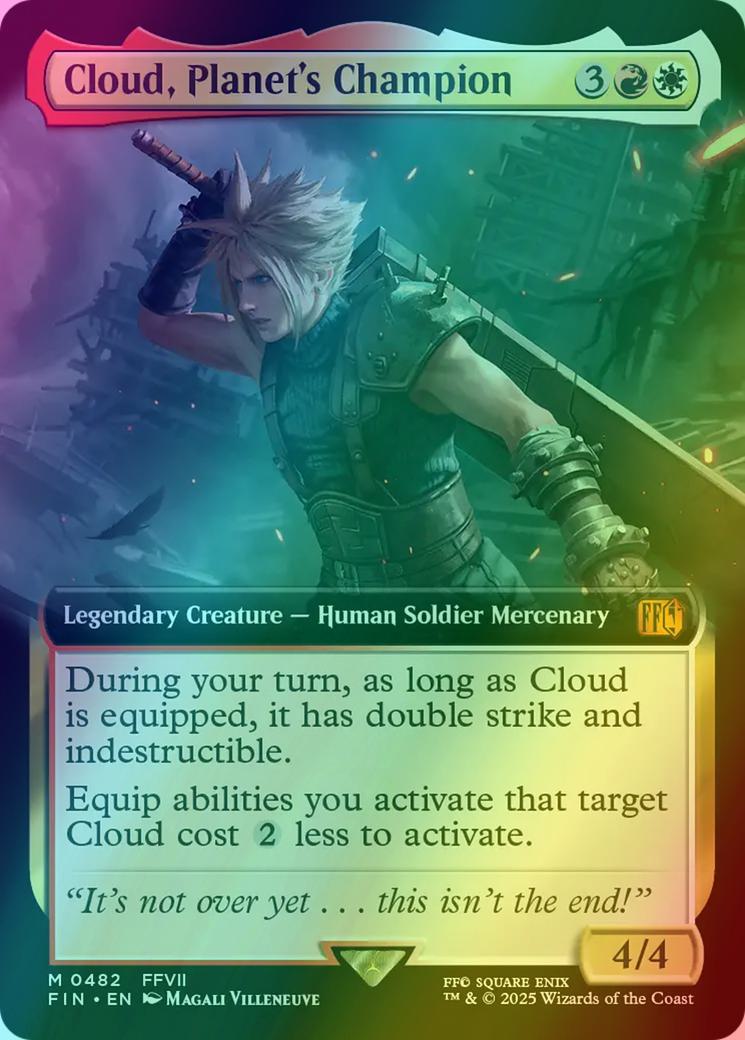 Cloud, Planet's Champion [482] [Extended Art] [FINAL FANTASY] [Foil] – Face  to Face Games
