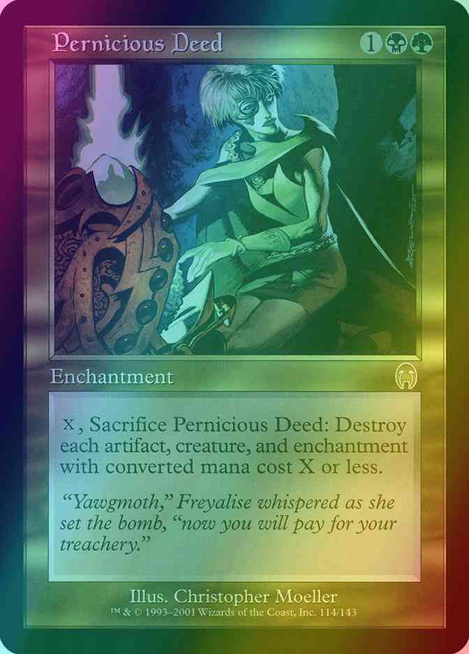 MTG 破滅的な行為 Pernicious Deed APC 英語　foil ① 破滅的な行為 (Pernicious Deed) · Conspiracy (CNS) #191 · Scryfall