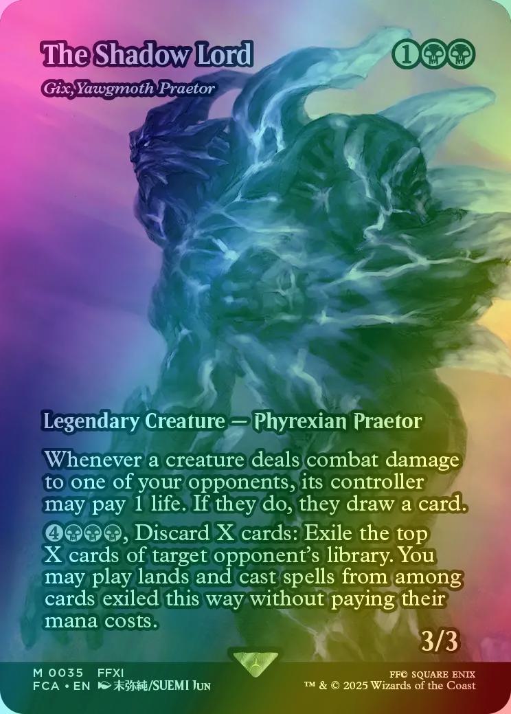 mtg final fantasy yawgmoth The Shadow Lord