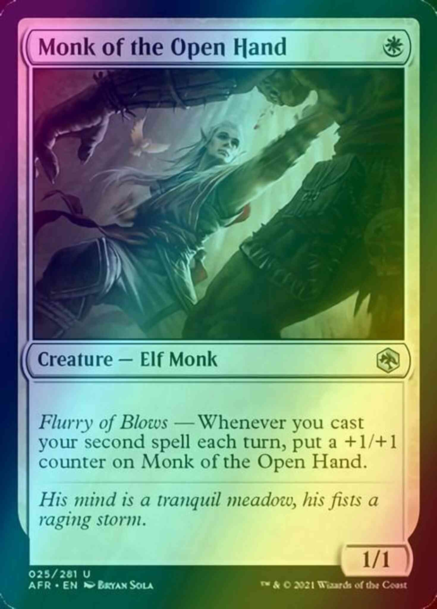 Monk of the Open Hand [25] [Adventures In The Forgotten Realms] [Foil] –  Face to Face Games