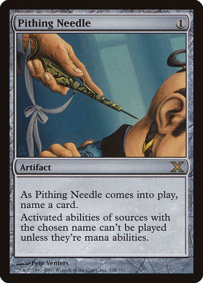 Pithing Needle [338] [Tenth Edition] [Non-Foil] – Face to Face Games