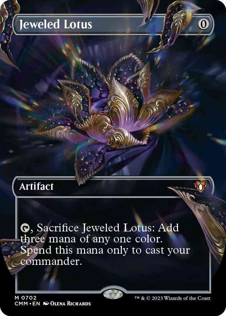 Jeweled Lotus [702] [Borderless] [Frame Break] [Commander Masters