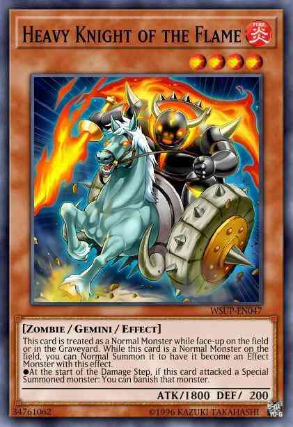 Heavy Knight of the Flame - WSUP-EN047 - Super Rare - 1st Edition