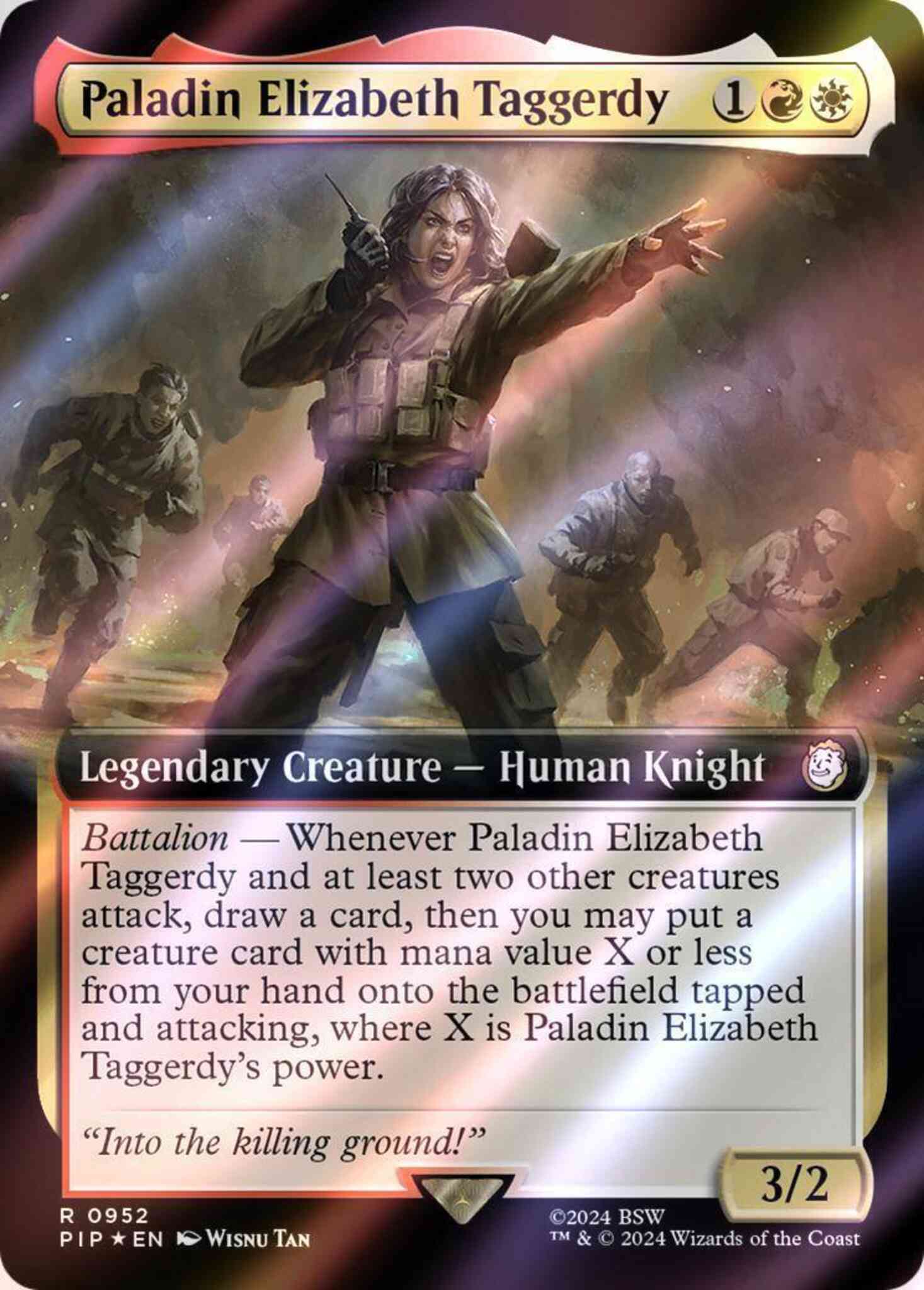Paladin Elizabeth Taggerdy [952] [Extended Art] [Fallout] [Surge Foil] –  Face to Face Games