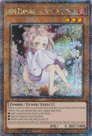 Ash Blossom & Joyous Spring - Alternate Art - RA04-EN025 - Quarter Century Secret Rare - 1st Edition