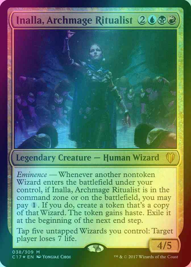 Inalla, Archmage Ritualist [38] [Commander 2017] [Foil]  Face to Face Games