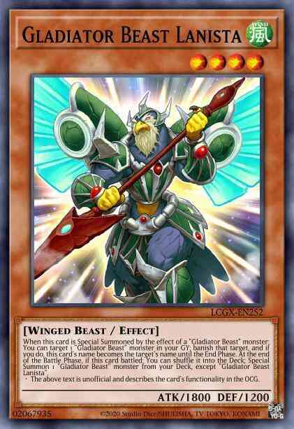 Gladiator Beast Lanista - LCGX-EN252 - Ultra Rare - Unlimited