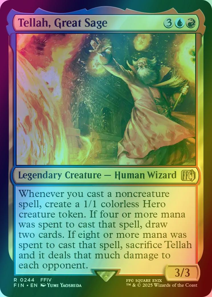 tellah final fantasy mtg Tellah, Great Sage [244] [FINAL FANTASY] [Foil] – Face to Face Games
