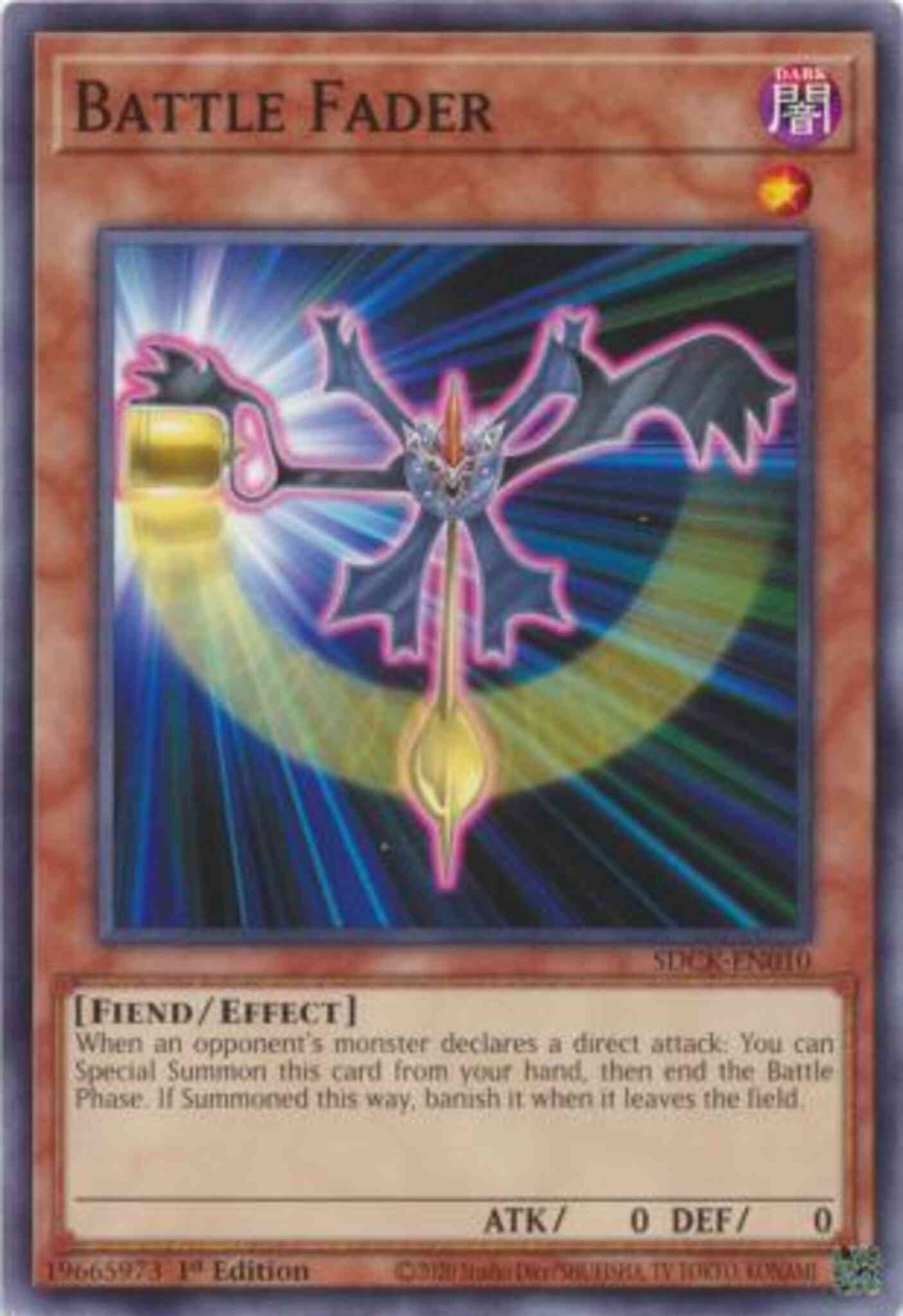 Battle Fader - SDCK-EN010 - Common - 1st Edition