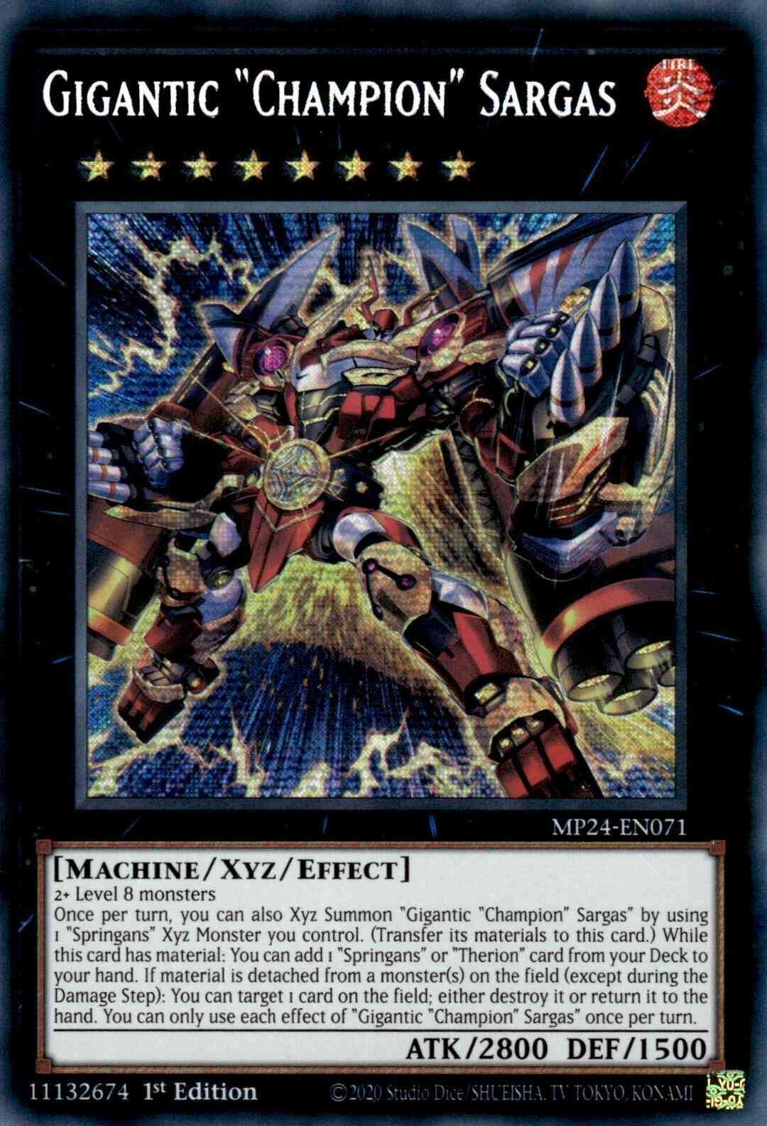 Gigantic "Champion" Sargas - MP24-EN071 - Prismatic Secret Rare - 1st Edition