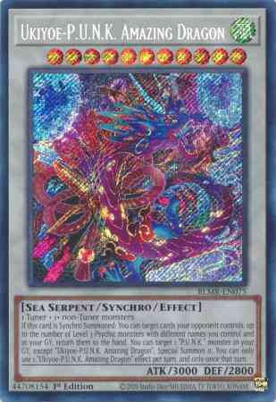 Ukiyoe-P.U.N.K. Amazing Dragon - BLMR-EN075 - Secret Rare - 1st Edition