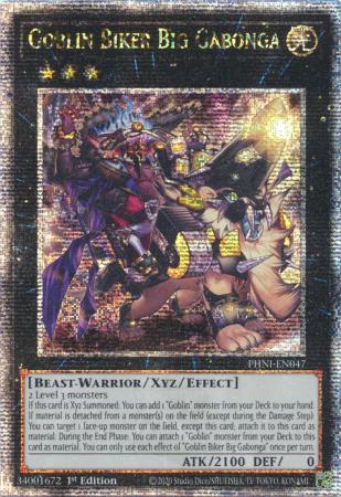 Goblin Biker Big Gabonga - PHNI-EN047 - Quarter Century Secret Rare - 1st Edition