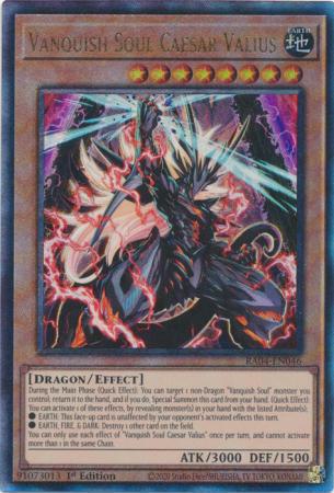 Vanquish Soul Caesar Valius - RA04-EN046 - Ultimate Rare - 1st Edition