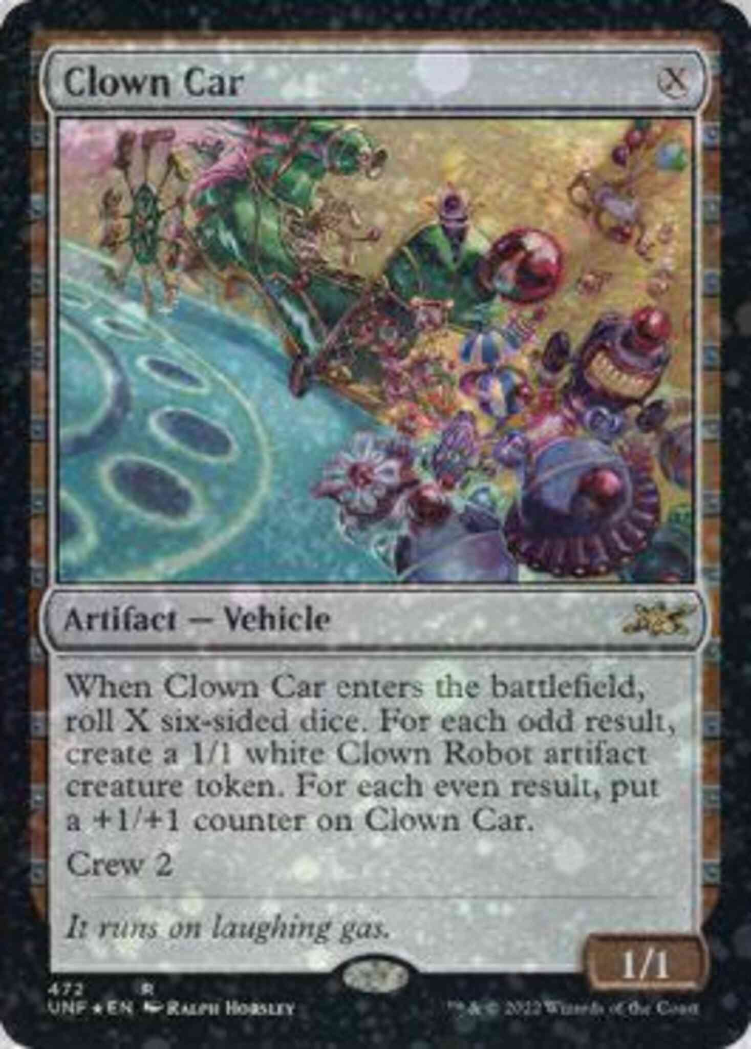 mtg car cards Clown Car [472] [Unfinity] [Galaxy Foil] – Face to Face Games
