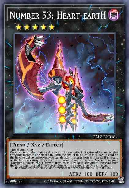 Number 53: Heart-eartH - CBLZ-EN046 - Ultra Rare - 1st Edition