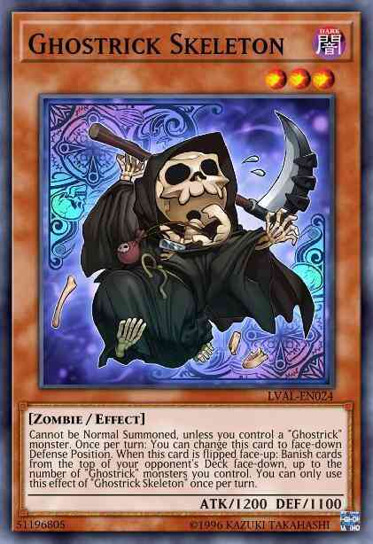 Ghostrick Skeleton - LVAL-EN024 - Common - 1st Edition