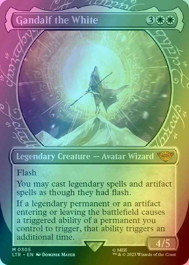 Gandalf the White [305] [Ring Showcase] [The Lord of the Rings: Tales of  Middle-earth] [Foil] – Face to Face Games