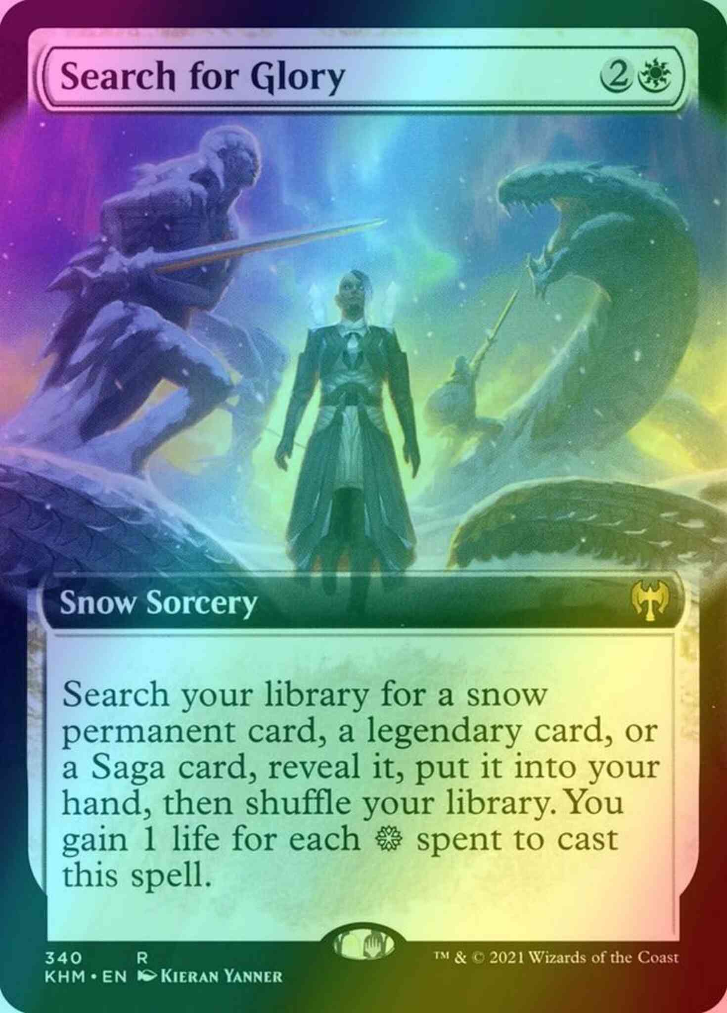 Search for Glory [340] [Extended Art] [Kaldheim] [Foil] – Face to Face Games
