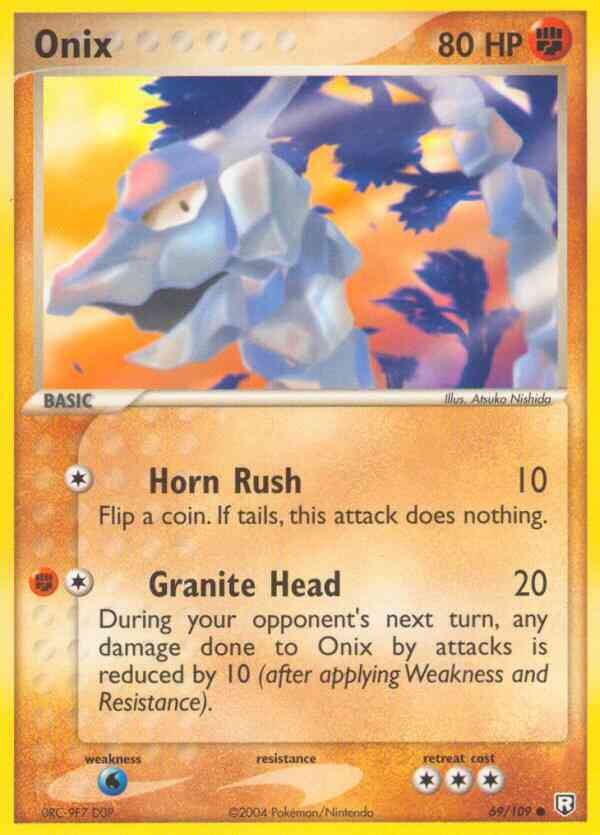 holographic onix card Onix - 69/109