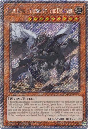 True King Lithosagym, the Disaster - RA04-EN275 - Platinum Secret Rare - 1st Edition
