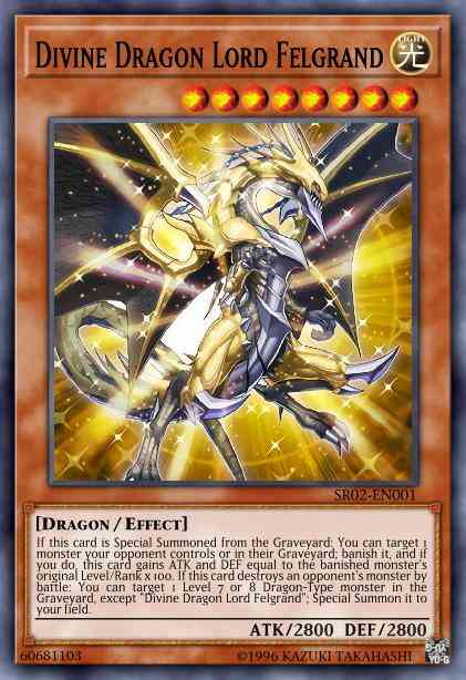Divine Dragon Lord Felgrand - SR02-EN001 - Ultra Rare - 1st Edition