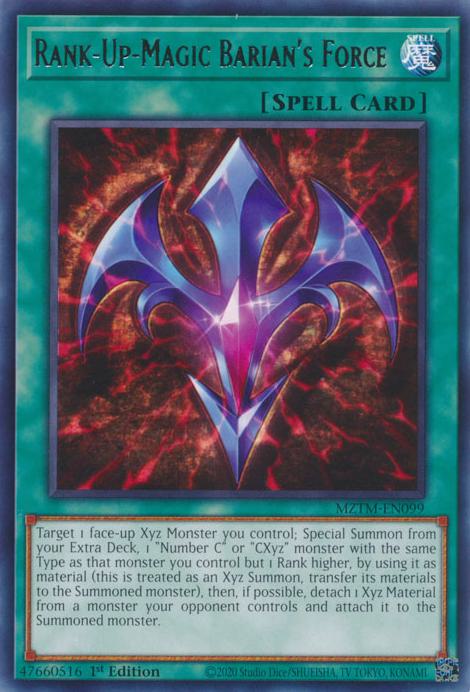 Rank-Up-Magic Barian's Force - MZTM-EN099 - Rare - 1st Edition