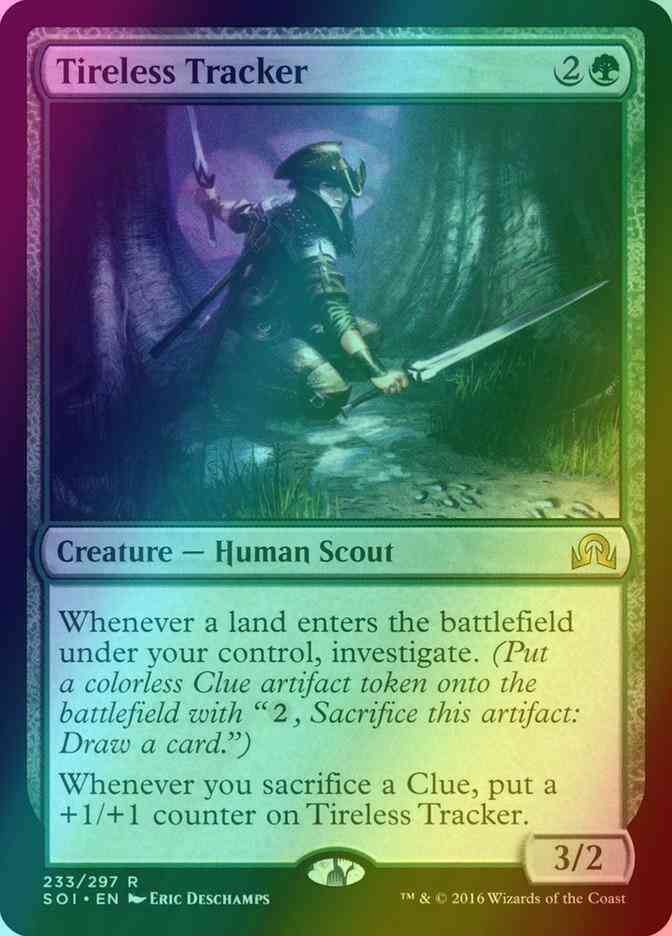Tireless Tracker - Magic: The Gathering Card From Shadows Over Innistrad  (Excellent Condition)