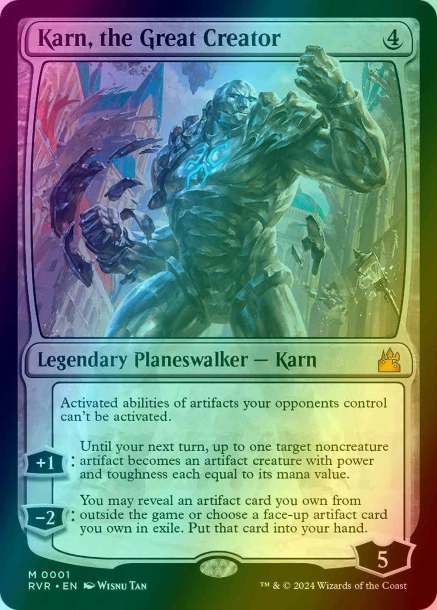 mtg karn cards Karn, the Great Creator [1] [Ravnica Remastered] [Foil] – Face to Face Games