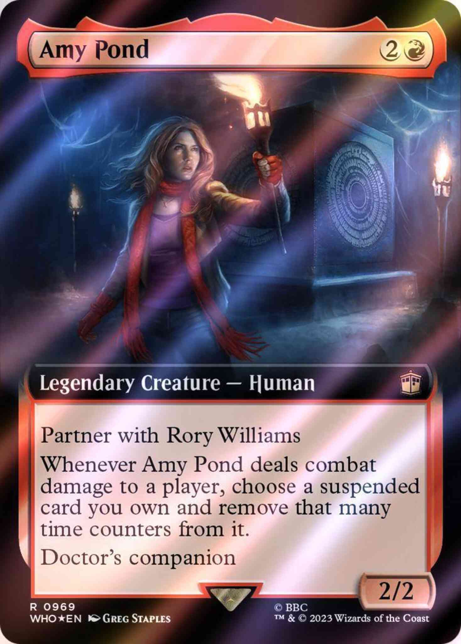 Amy Pond [969] [Extended Art] [Universes Beyond: Doctor Who] [Surge Foil] –  Face to Face Games