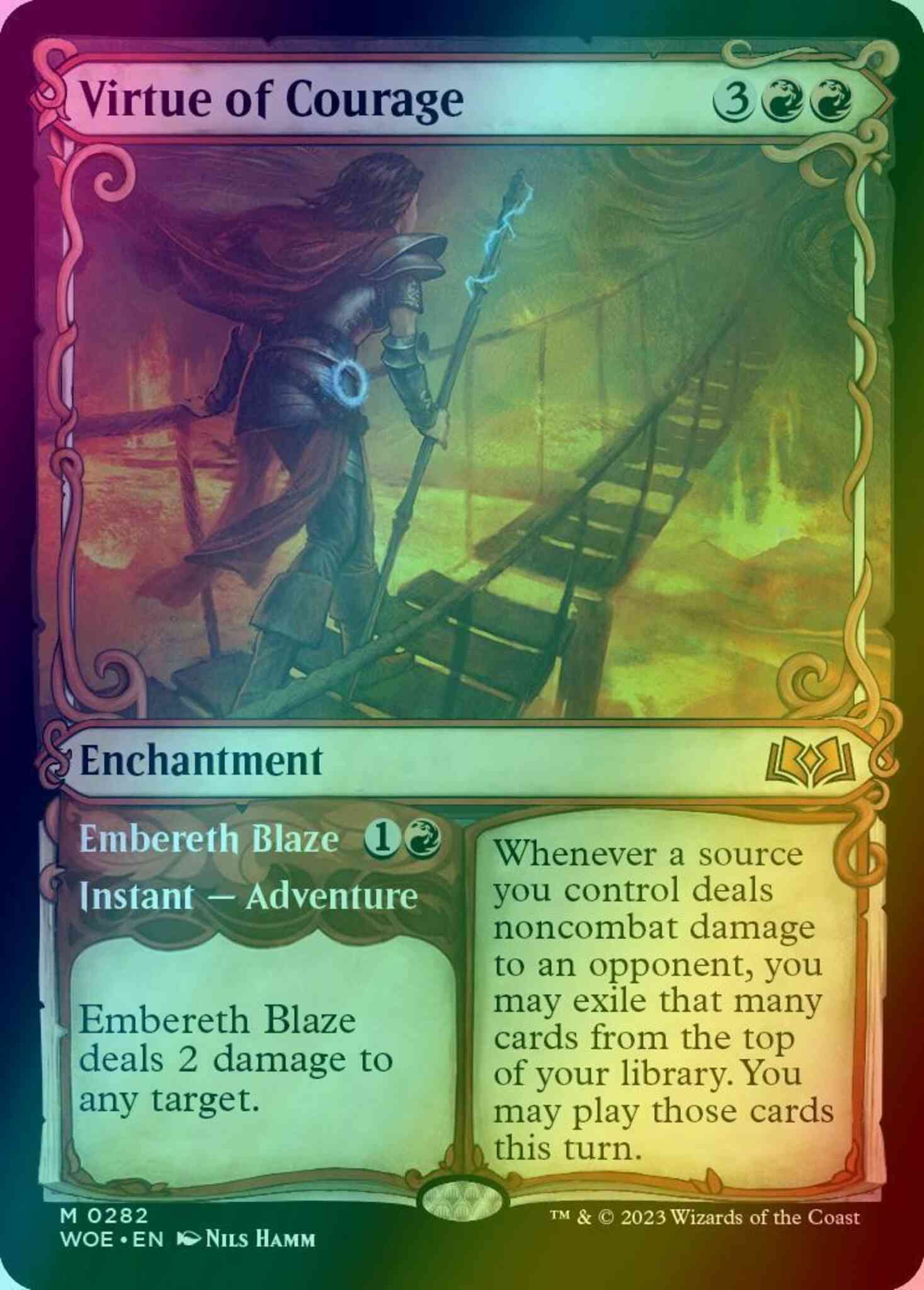 virtue cards mtg Virtue of Courage // Embereth Blaze [282] [Adventure Showcase] [Wilds of  Eldraine] [Foil] – Face to Face Games