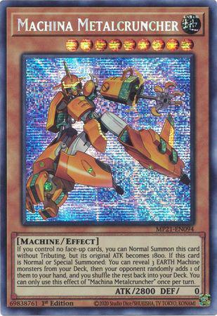 Machina Metalcruncher - MP21-EN094 - Prismatic Secret Rare - 1st Edition