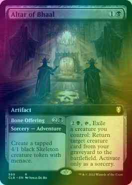Altar of Bhaal // Bone Offering [569] [Extended Art] [Commander Legends:  Battle for Baldur's Gate] [Foil] – Face to Face Games