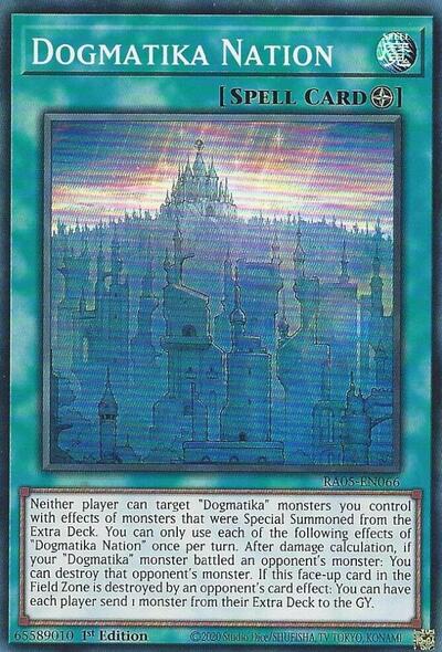 Dogmatika Nation - RA05-EN066 - Super Rare - 1st Edition