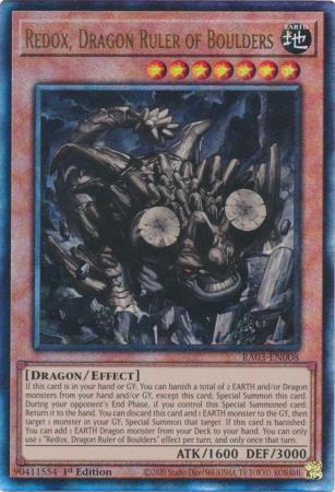 Redox, Dragon Ruler of Boulders - RA03-EN008 - Prismatic Ultimate Rare - 1st Edition