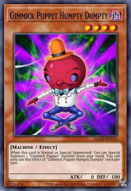 Gimmick Puppet Humpty Dumpty - PGLD-EN011 - Gold Secret Rare - Unlimited