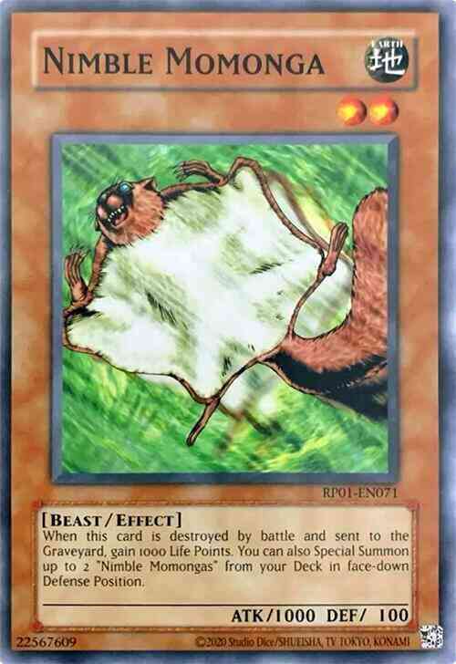 Nimble Momonga - 2020 Date Reprint - RP01-EN071 - Common - Unlimited