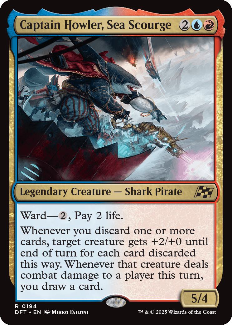 Captain Howler, Sea Scourge [194] [Aetherdrift] [Non-Foil] – Face
