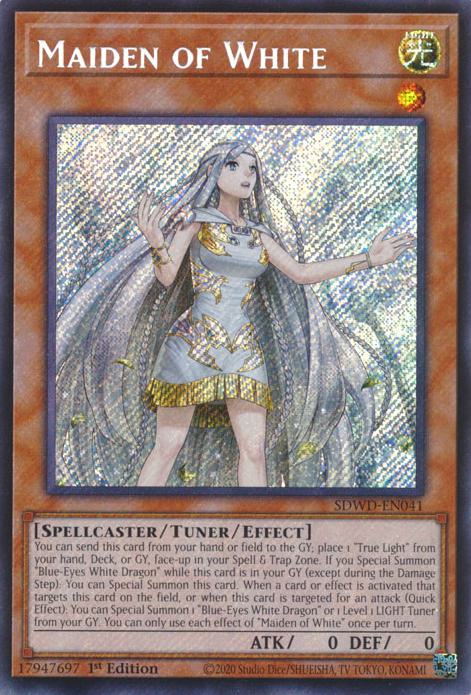 Maiden of White - SDWD-EN041 - Secret Rare - 1st Edition