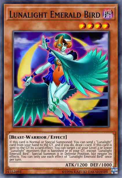 Lunalight Emerald Bird - LED4-EN046 - Rare - 1st Edition