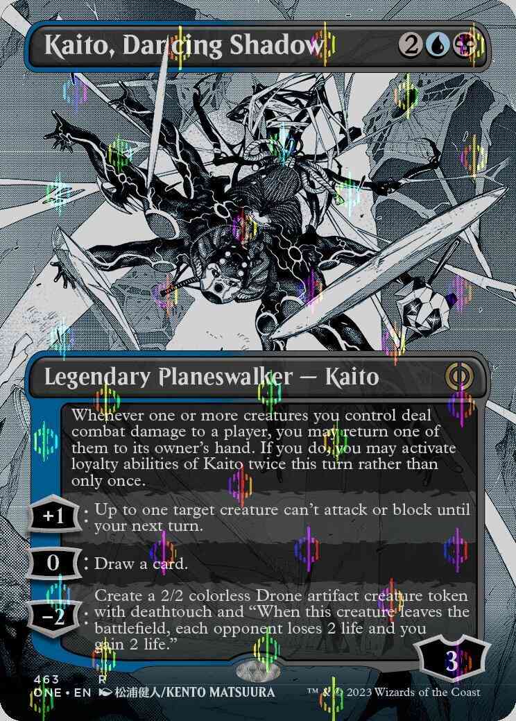 Kaito, Dancing Shadow [463] [Borderless] [Manga] [Phyrexia: All Will Be  One] [Compleat Foil] – Face to Face Games