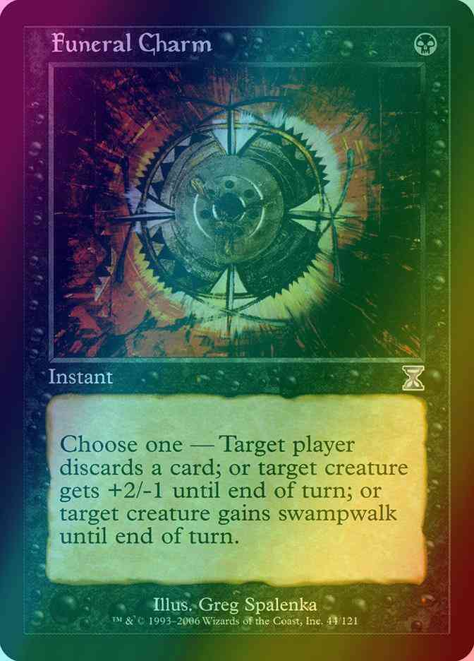 mtg time shifted cards Funeral Charm [44] [Time Spiral Timeshifted] [Foil] – Face to Face Games